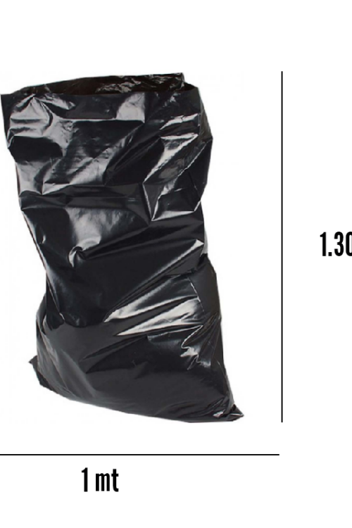 Bolsa negra para basura 1×1.30 metros