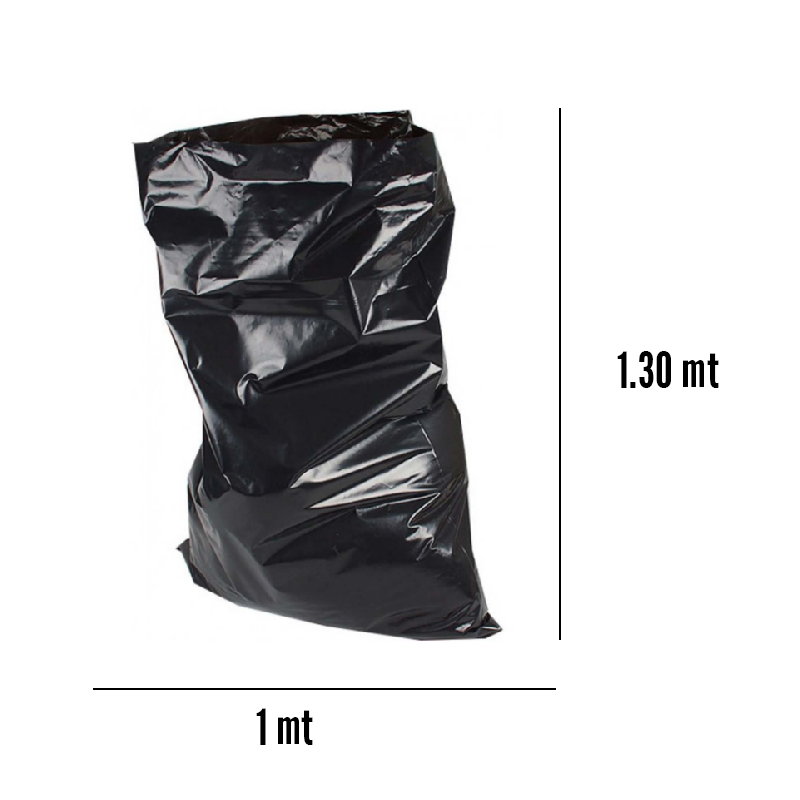 Bolsas basura 30 litros 50x72 cm negras - 100 unidades - RETIF